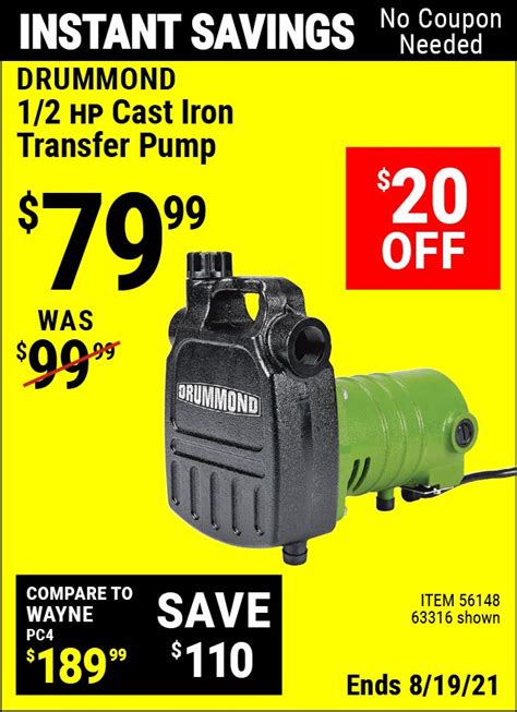 centrifugal pump harbor freight|harbor freight portable utility pump.